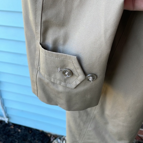 Towne By London Fog Trench Coat Zip-Out Lining - Picture 8 of 14